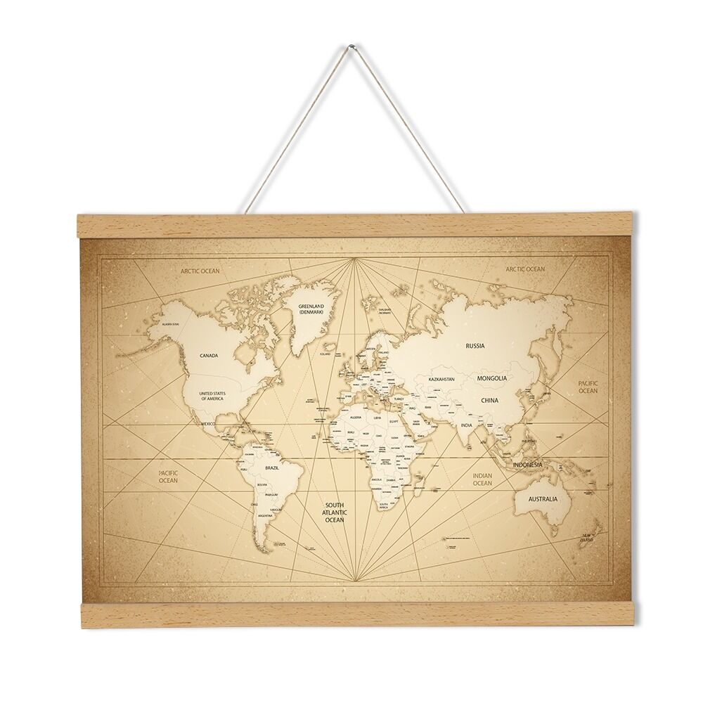 Ahşap Manyetik Poster Tutucu 30Cm