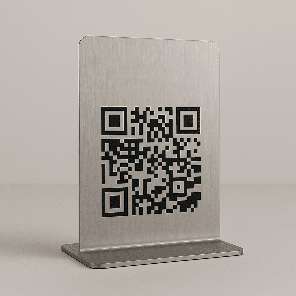 Metal QR Karekod Menü Standı 10'lu - Görsel 3