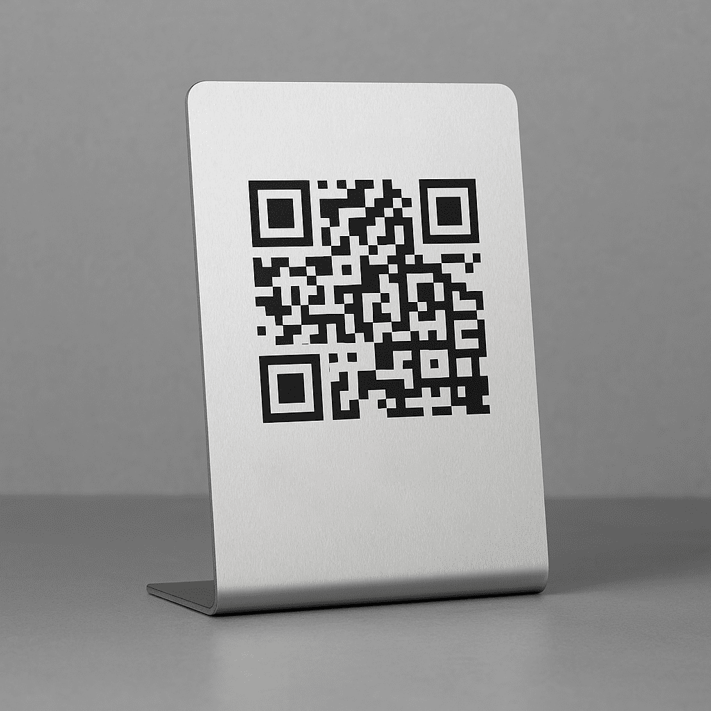 Metal QR Karekod Menü Standı 10'lu - Görsel 2