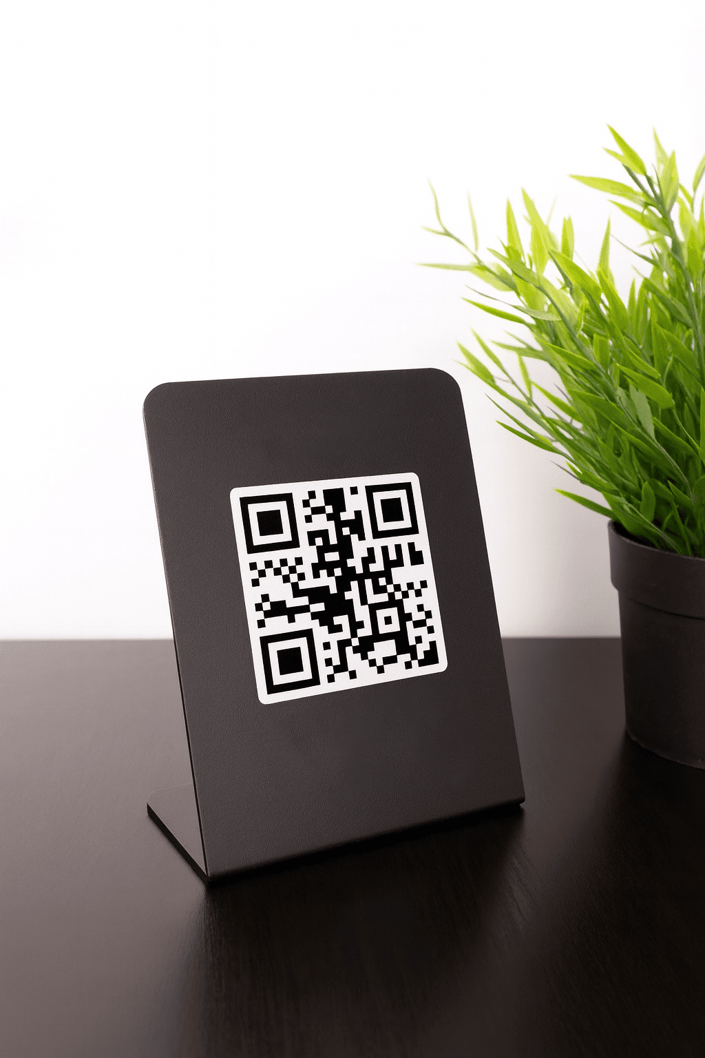Metal QR Menü Standı